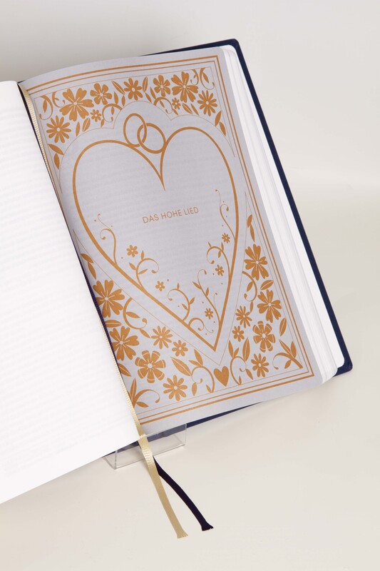 Neues Leben. Die Bibel - Gold/Marineblau