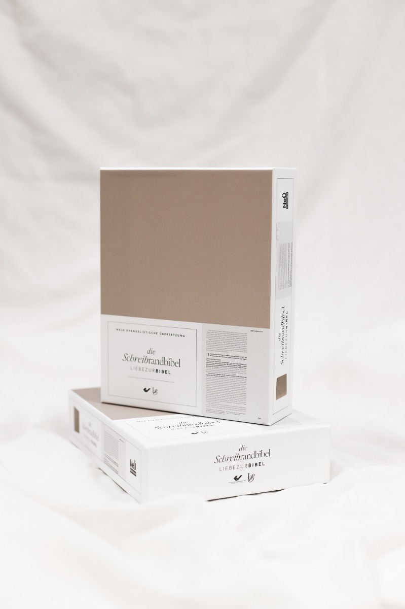 NeÜ bibel.heute LIEBEZURBIBEL (Schreibrandbibel beige)