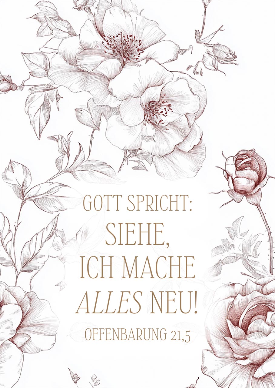 Poster A3 'Gott spricht: Siehe, ich mache alles neu! Offenbarung 21,5