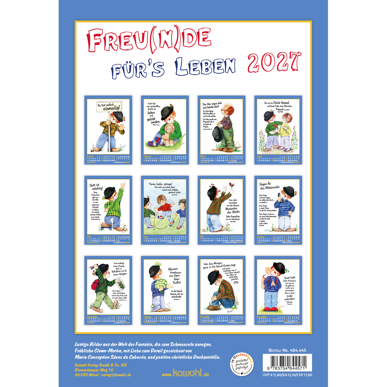 Freu(n)de für´s Leben 2027 - Wandkalender