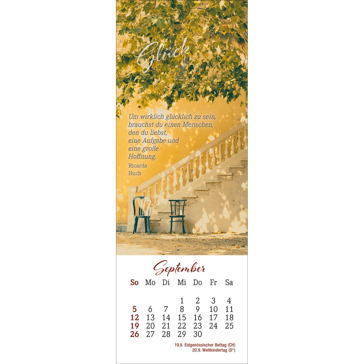 Den Augenblick genießen 2027 - Lesezeichen-Kalender