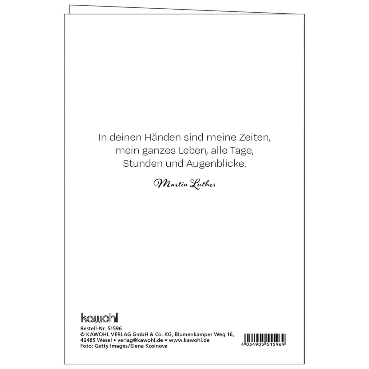 Faltkarte Gottes Segen zum Geburtstag
