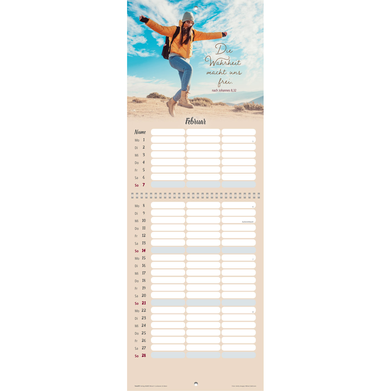 Loslassen & leben 2027 - Wandkalender Terminer
