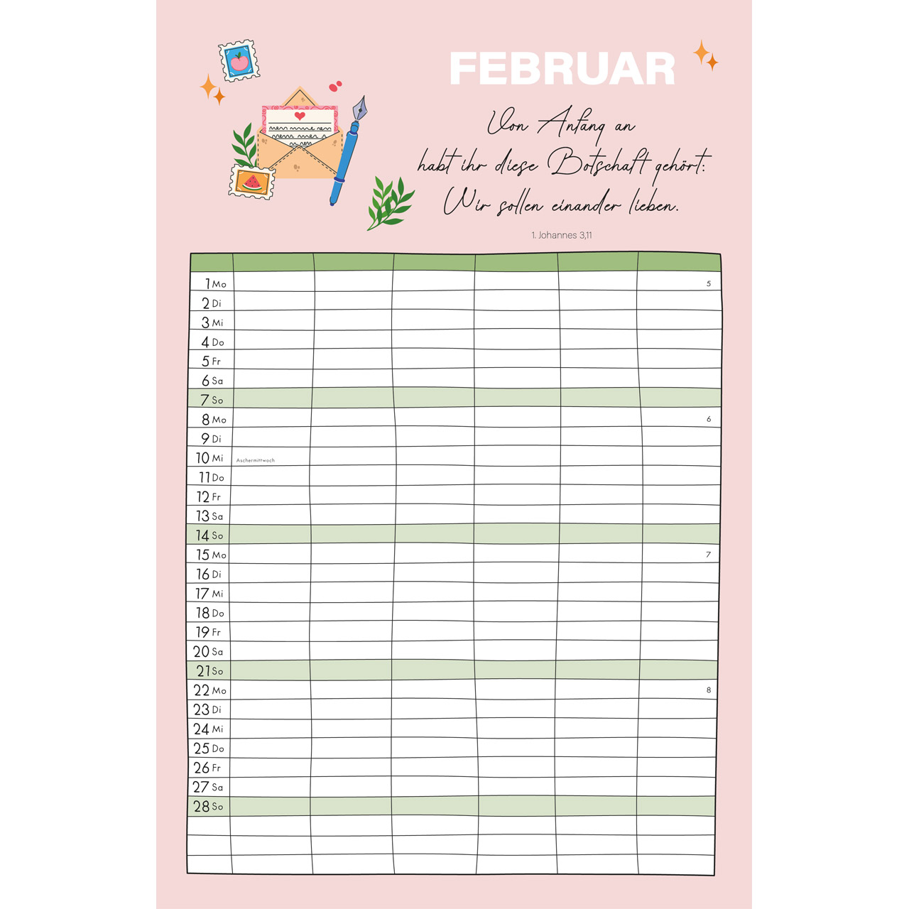 Familienplaner 2027 - Wandkalender