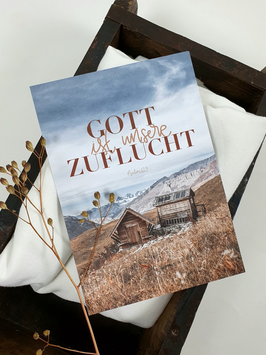 Postkarte - Gott ist unsere Zuflucht (Einzelkarte)