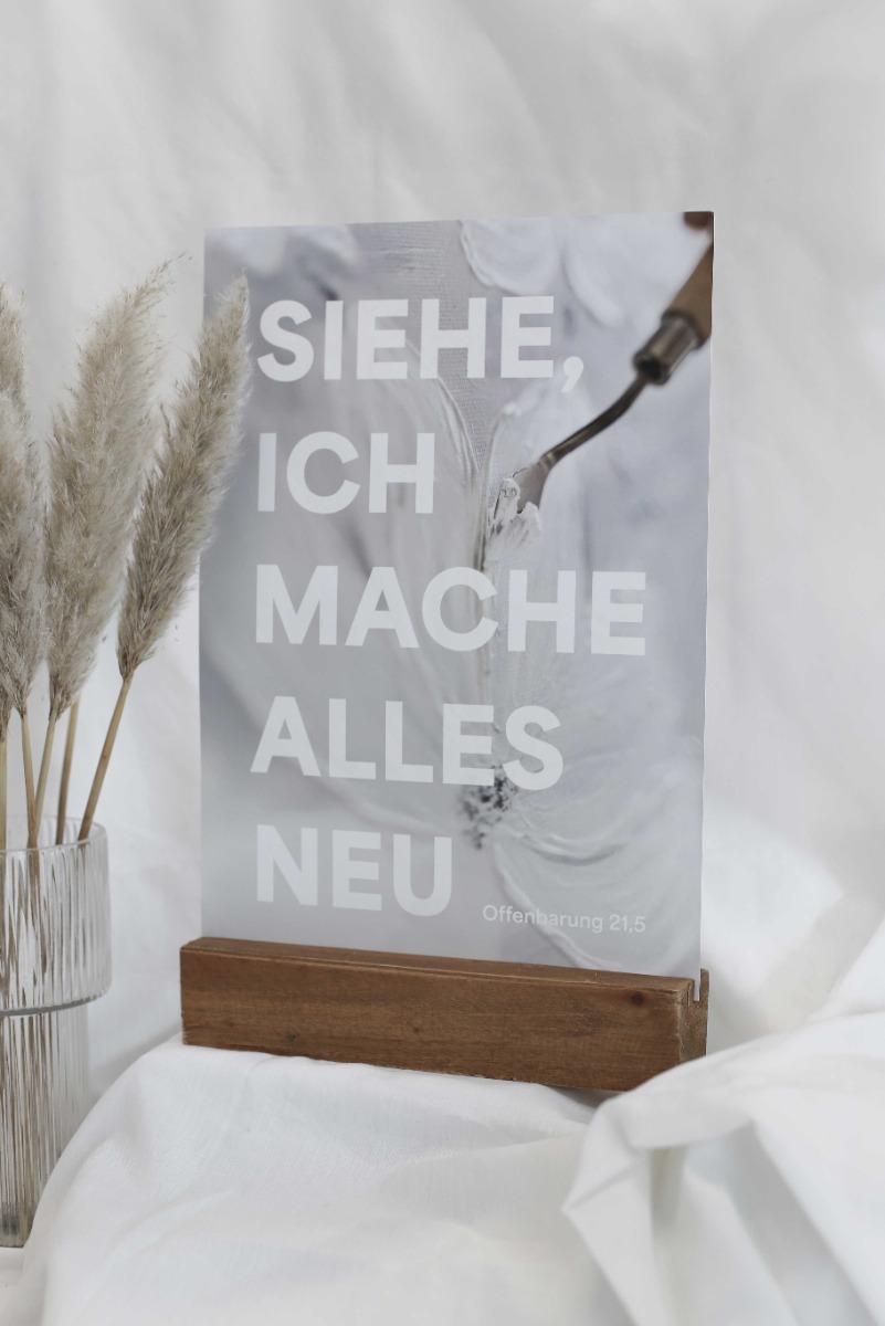 Poster Jahreslosung  - Siehe, ich mache alles neu