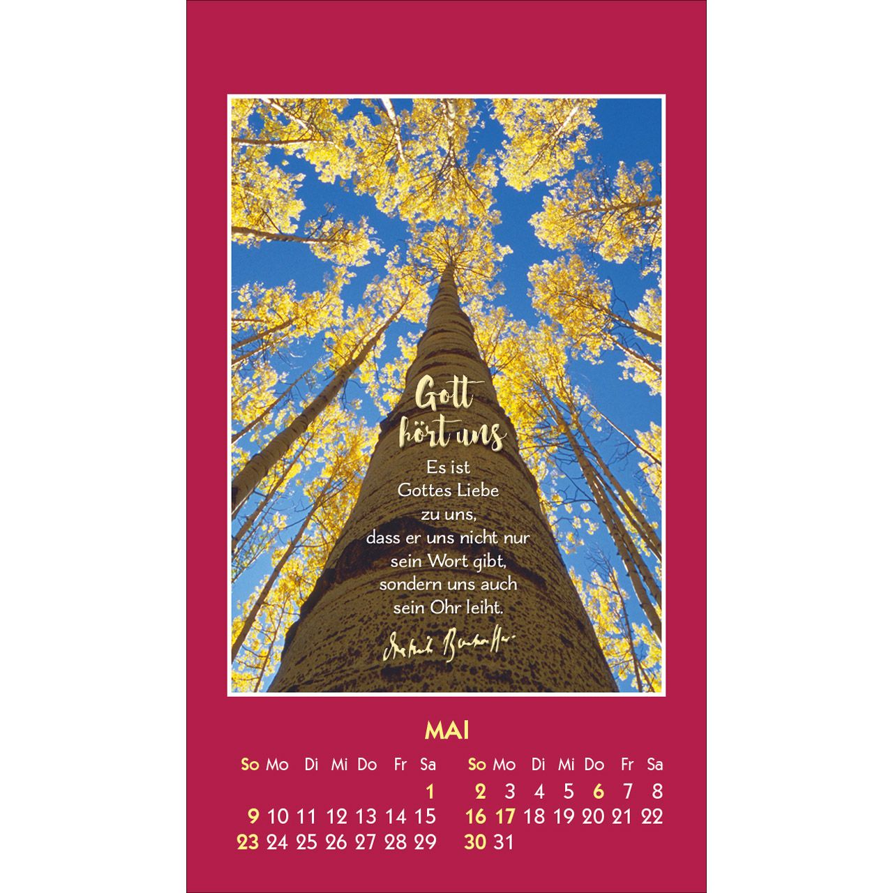 Gott ist bei dir 2027 - Aufkleber-Kalender
