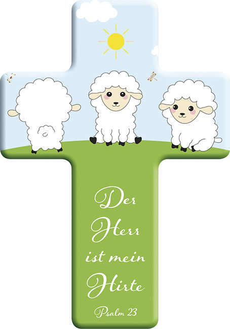 Metall-Kreuz 'Der Herr ist mein Hirte - Psalm 23'