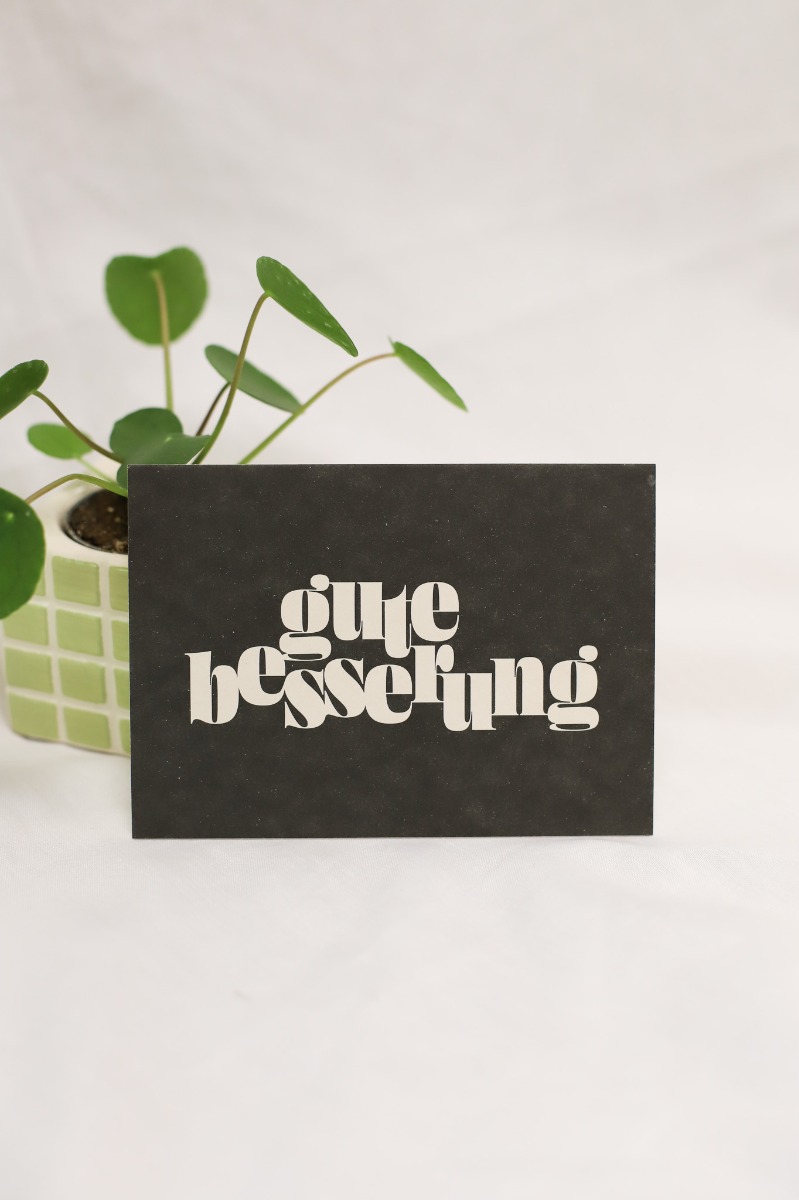 Postkarte - Gute Besserung (Einzelkarte)