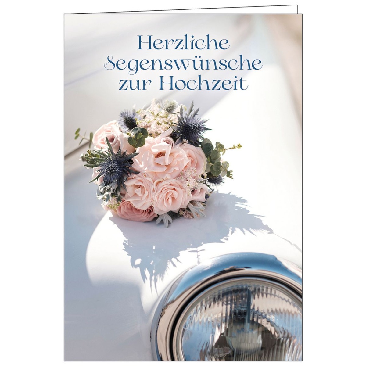 Faltkarte Herzliche Segenswünsche zur Hochzeit