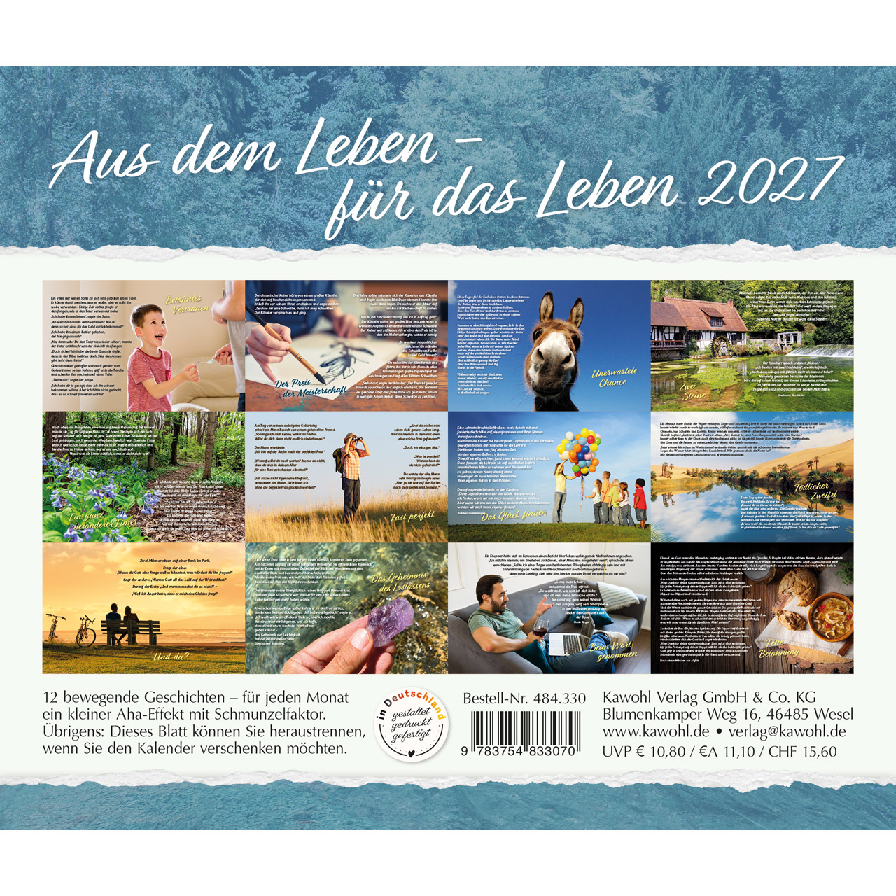 Aus dem Leben für das Leben 2027 - Postkartenkalender