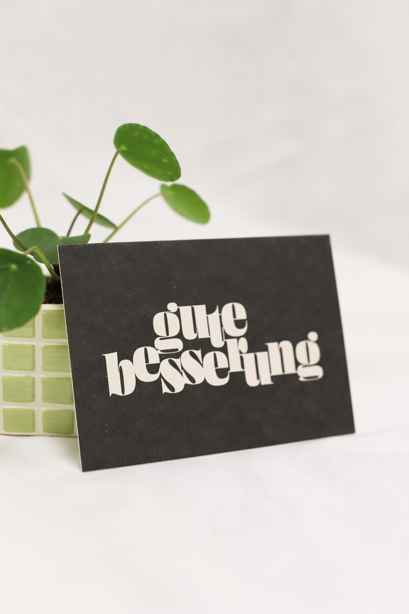 Postkarte - Gute Besserung (Einzelkarte)