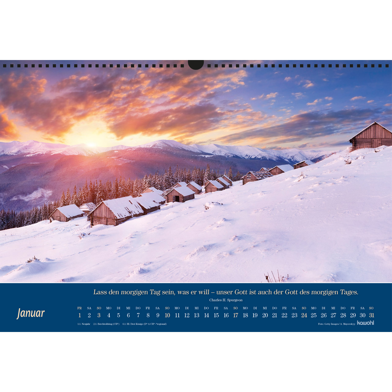Atemholen 2027 - Wandkalender