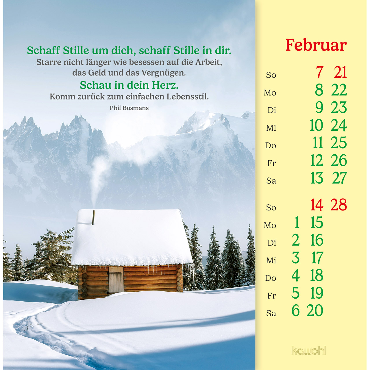 Phil Bosmans 2027 -  Postkartenkalender
