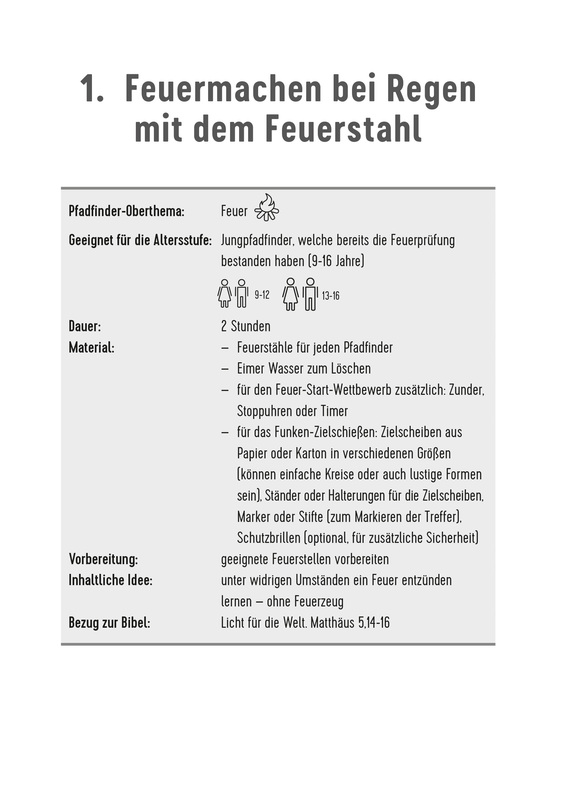 Waldläufer, Kluft und Knoten knüpfen