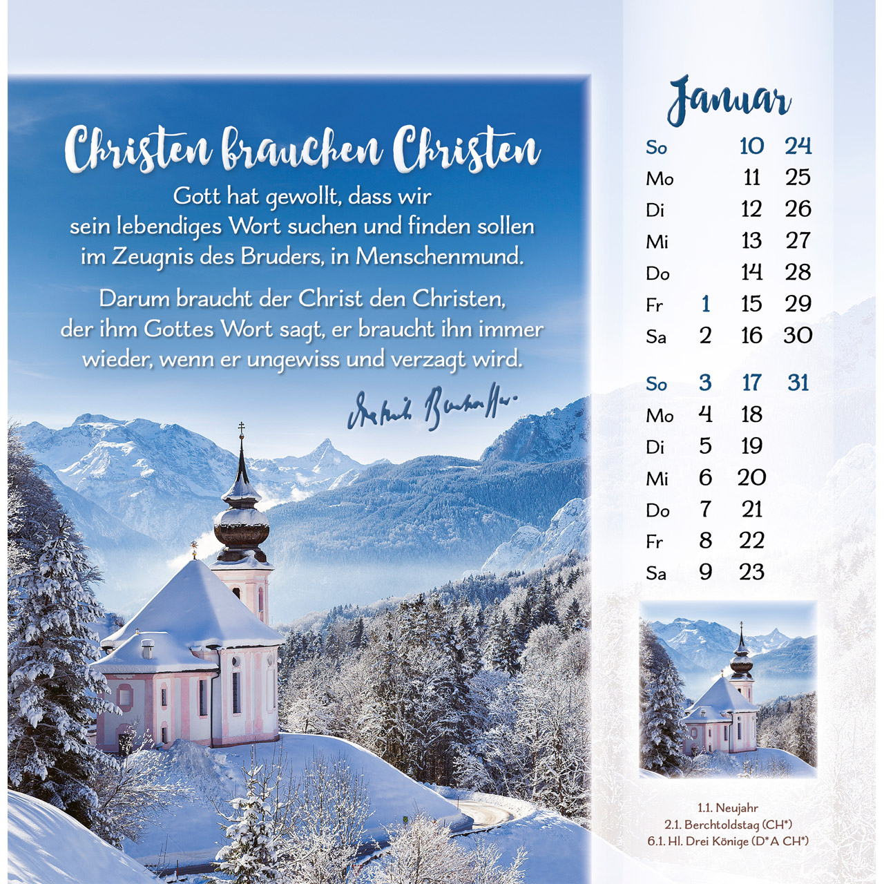 Gott ist für dich 2027 - Postkartenkalender