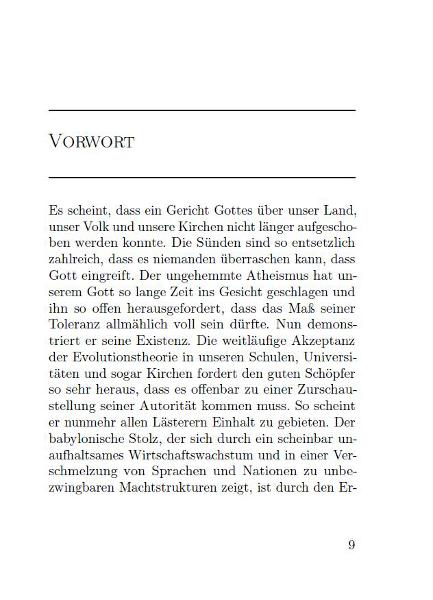 Ob man vor dem Sterben fliehen möge
