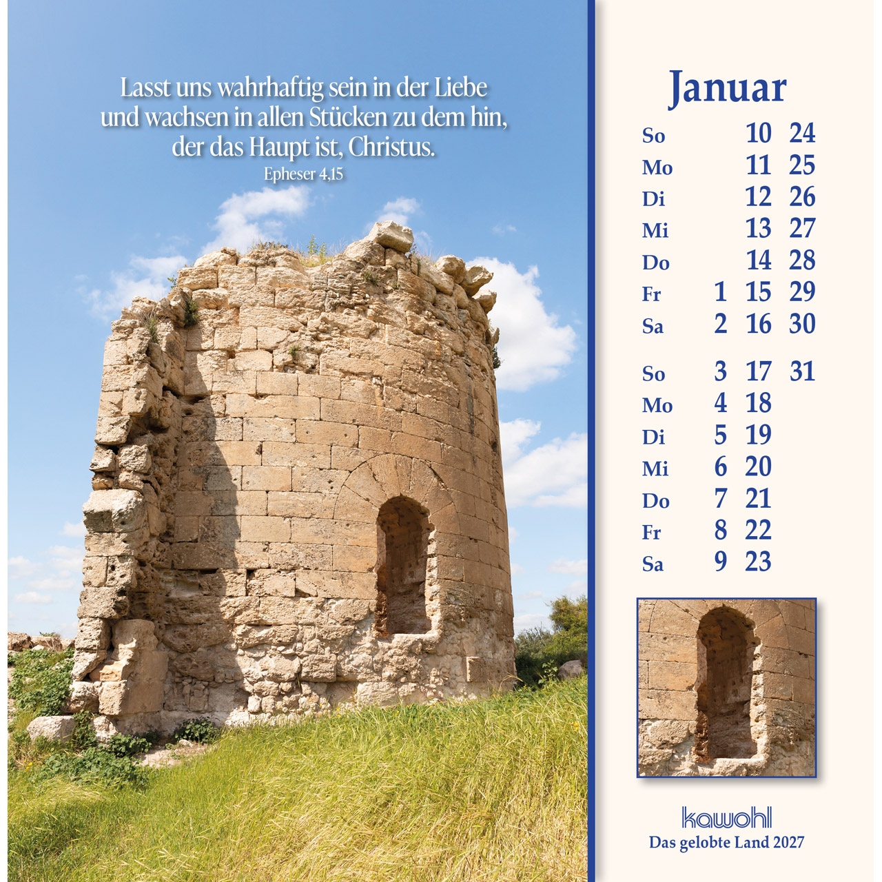 Das Gelobte Land 2027 - Aufstellkalender