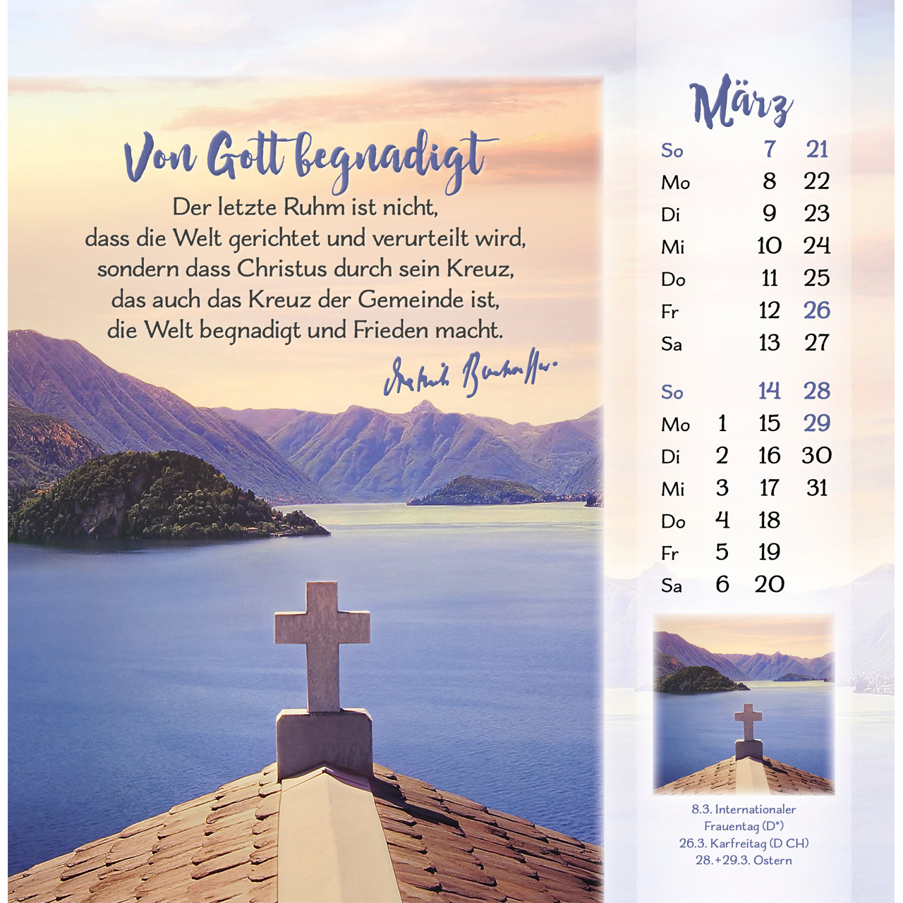 Gott ist für dich 2027 - Postkartenkalender