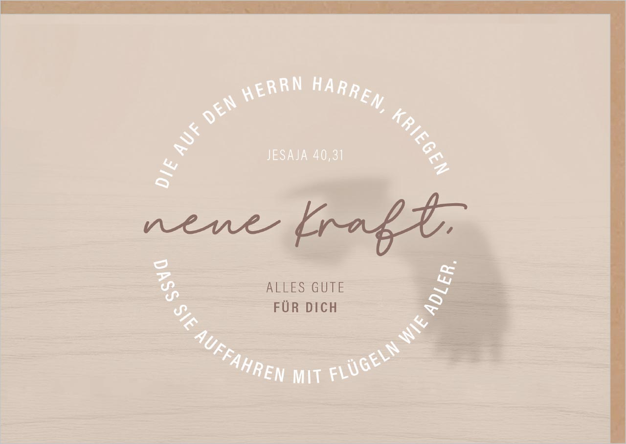 Faltkarte 'Alles Gute für dich'