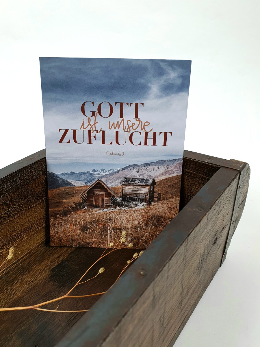 Postkarten 10 Stück - Gott ist unsere Zuflucht