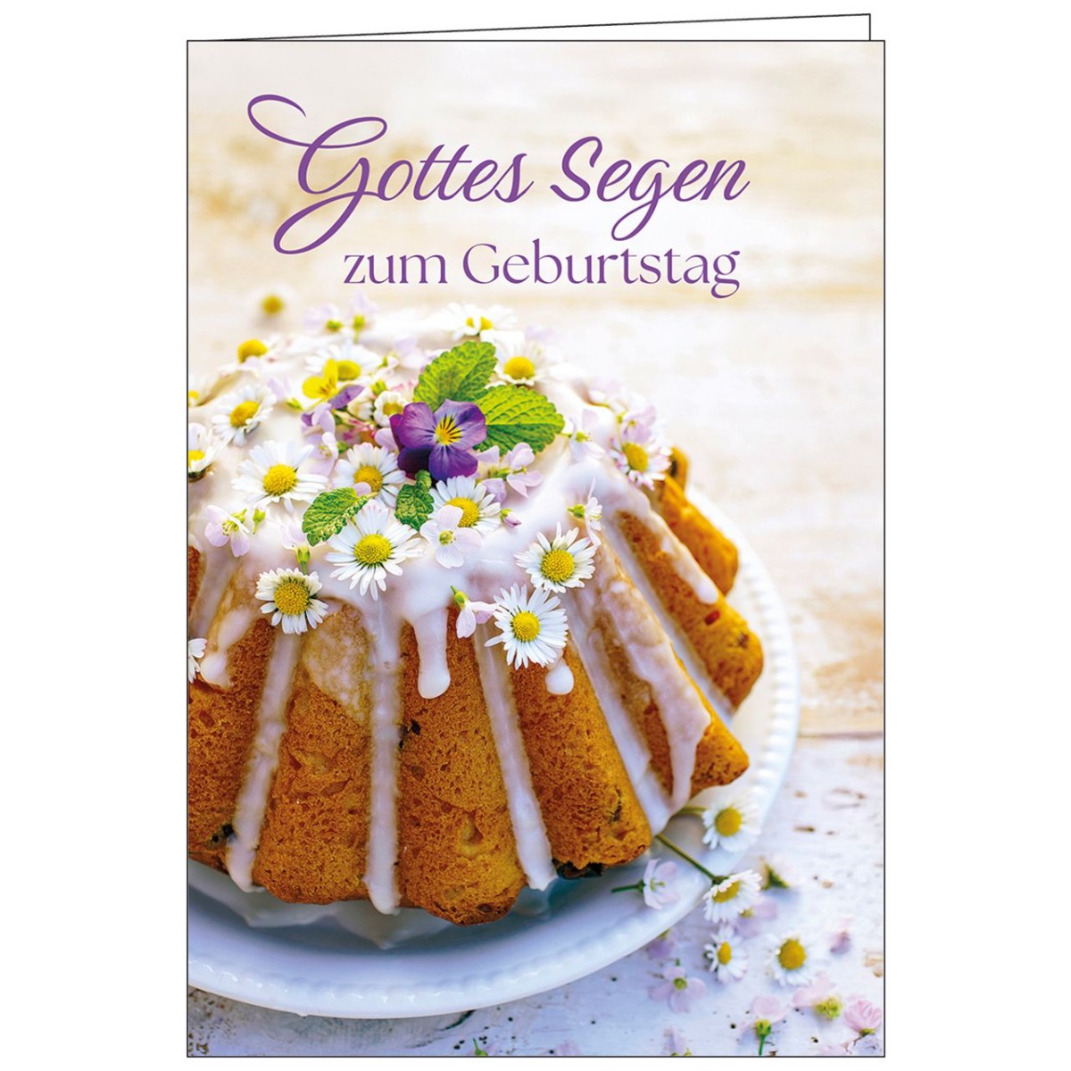 Faltkarte Gottes Segen zum Geburtstag