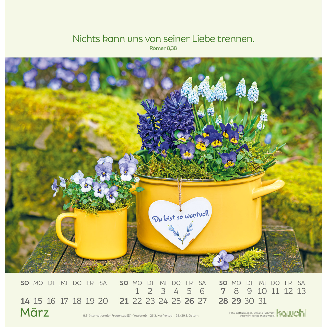 Blumengrüße 2027 - Wandkalender