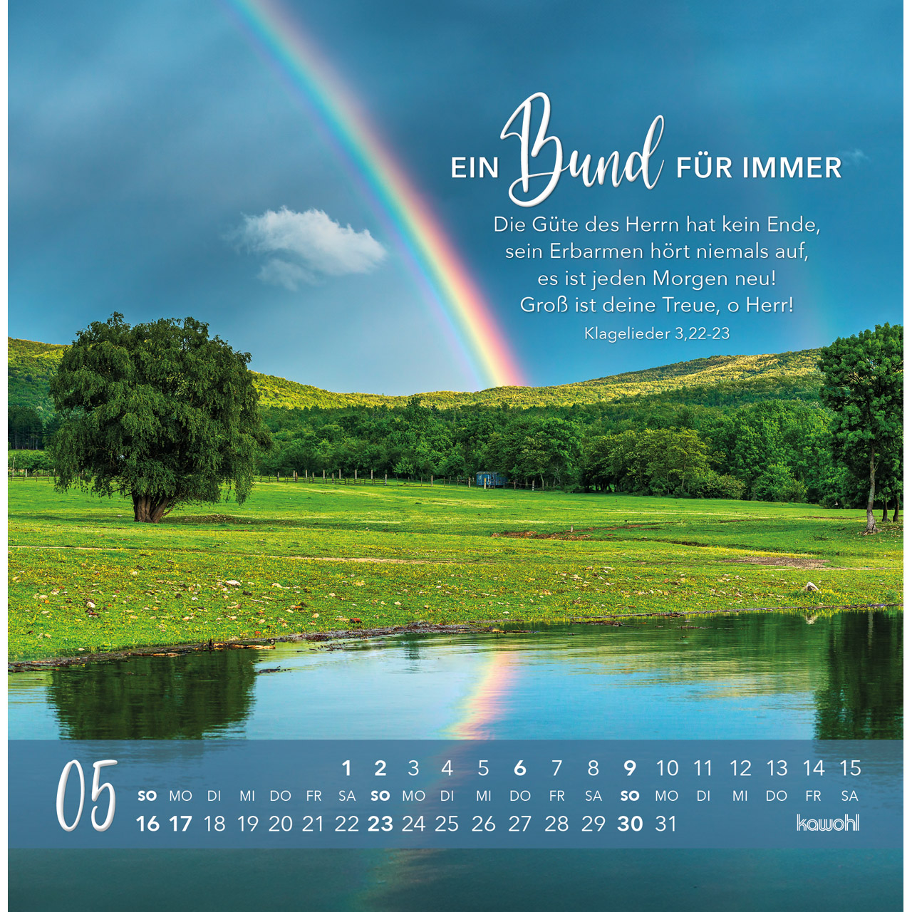 Die Liebe bleibt bestehn 2027 - Postkartenkalender