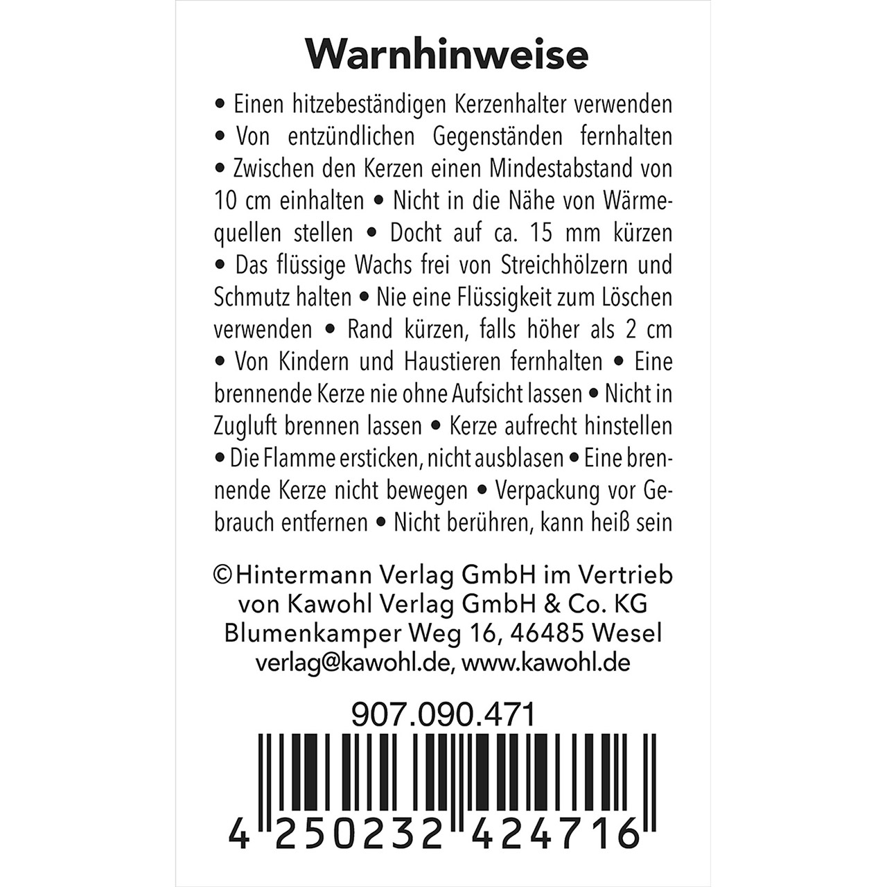 Kerze 'Der Herr ist mein Hirte'