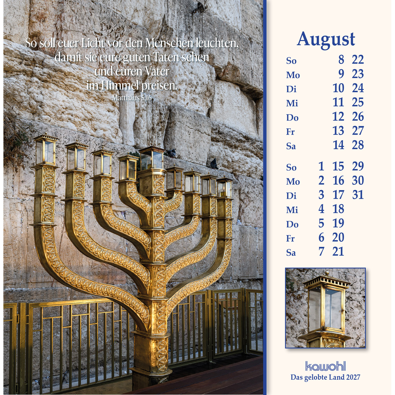 Das Gelobte Land 2027 - Aufstellkalender
