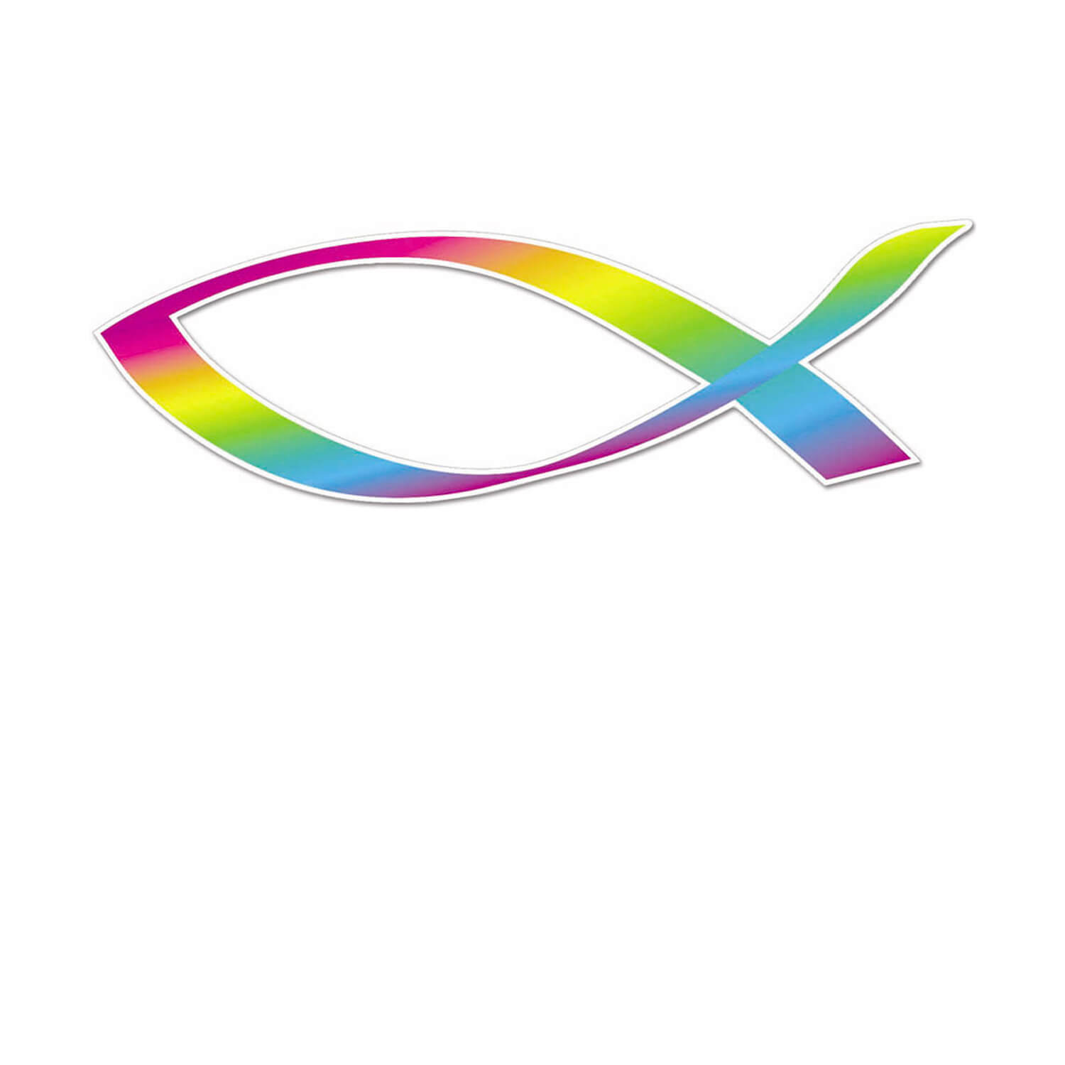 Aufkleber 'Line' regenbogenfarben