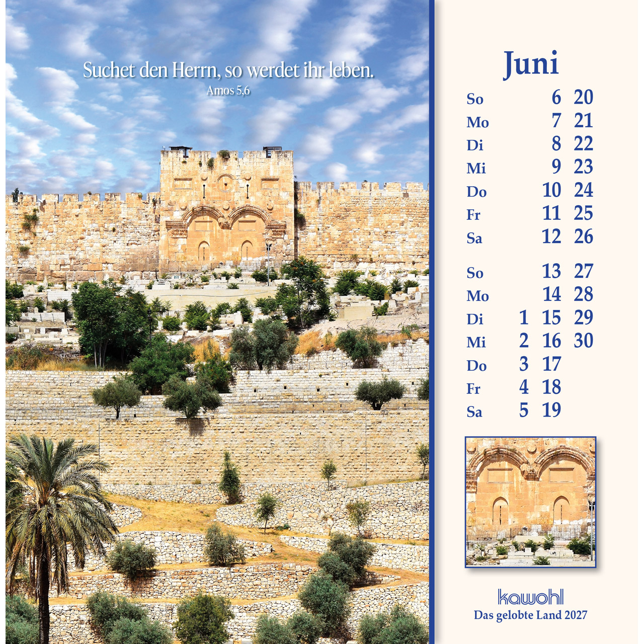 Das Gelobte Land 2027 - Aufstellkalender
