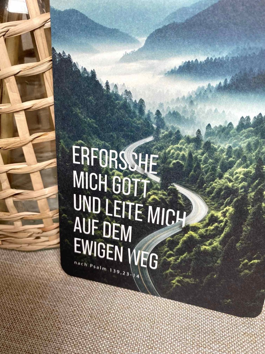 Postkarte - Erforsche mich Gott (Einzelkarte)