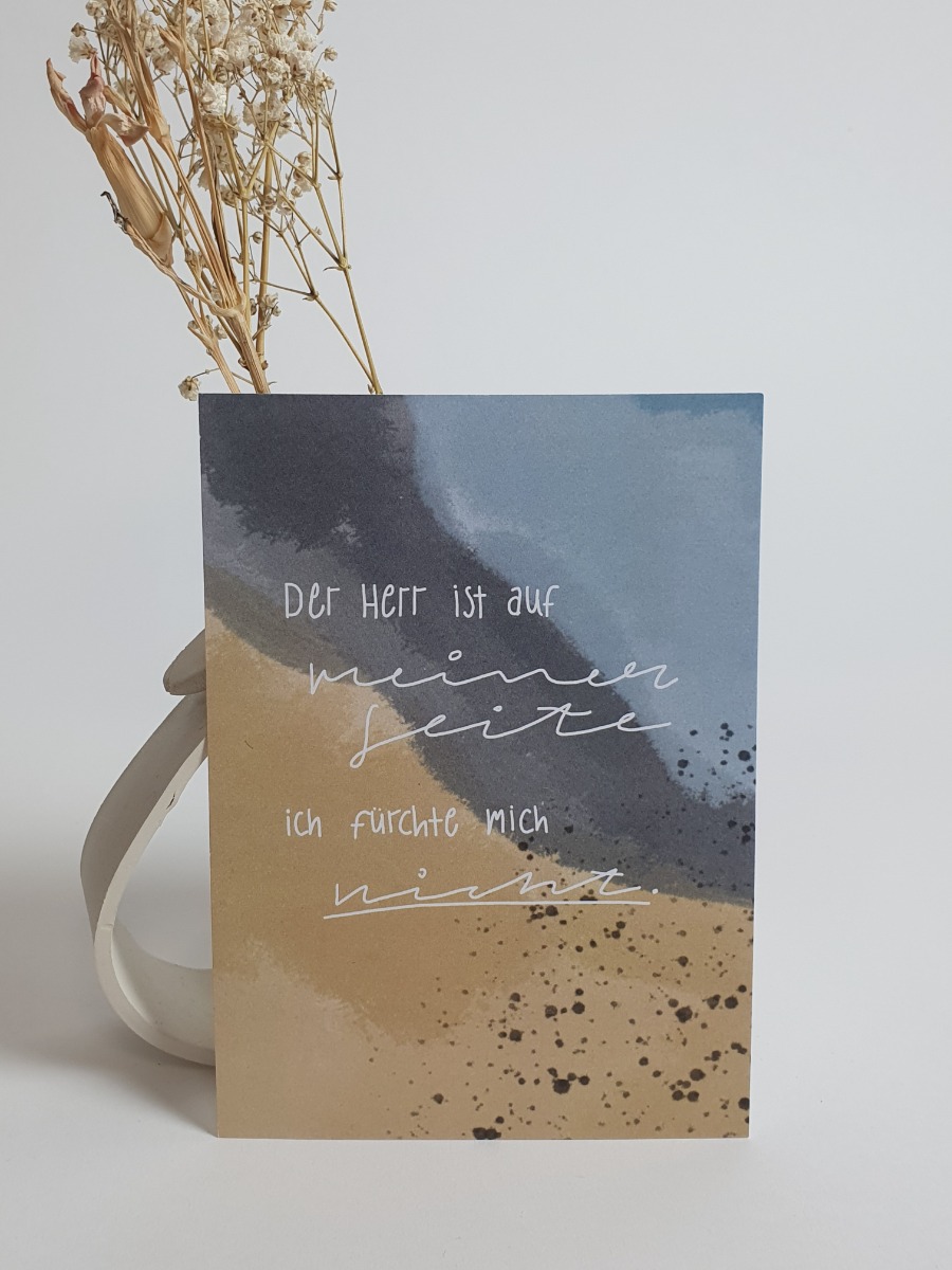 Postkarten 10 Stück - Der Herr ist auf meiner Seite