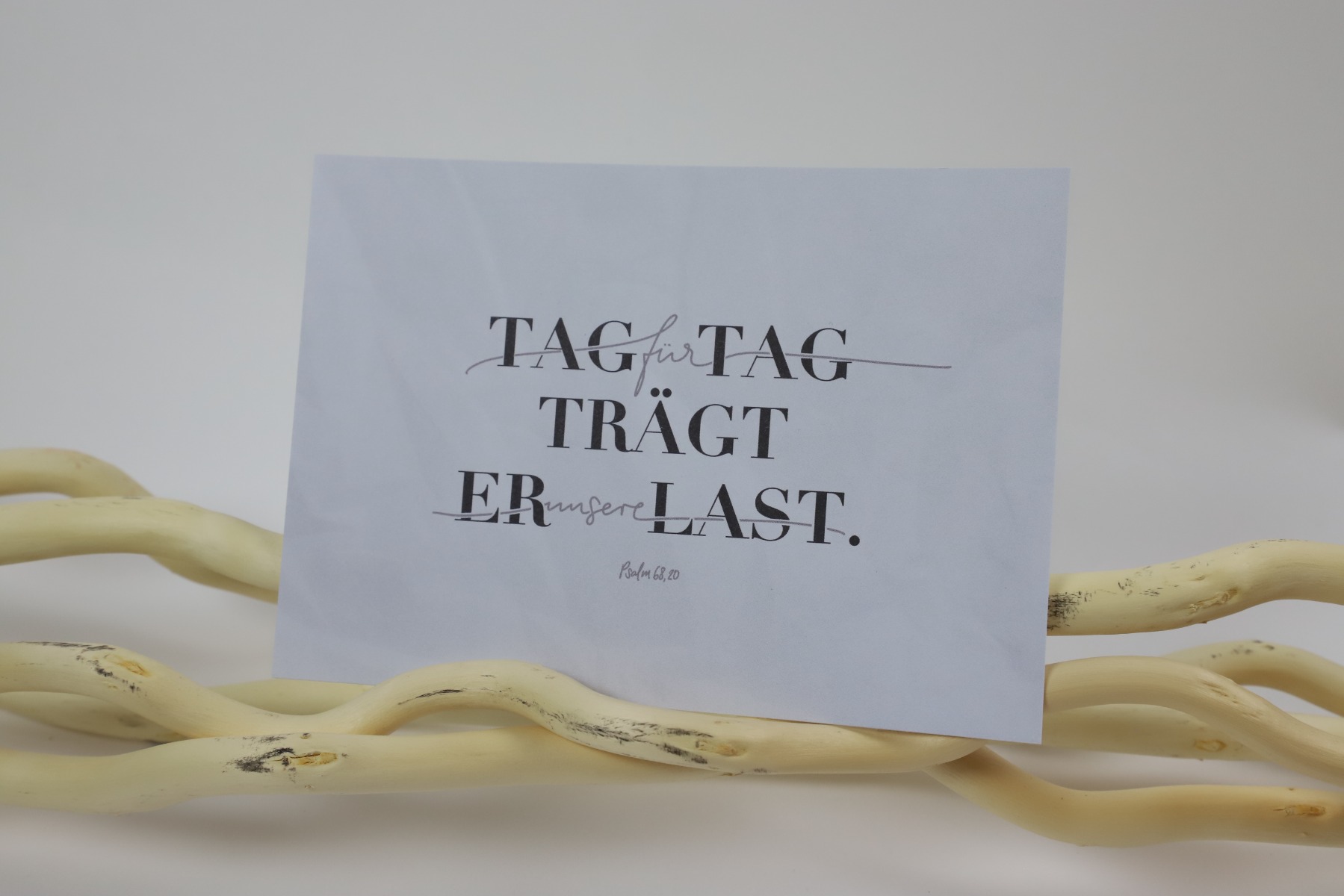 Postkarte- Tag für Tag (Einzelkarte)