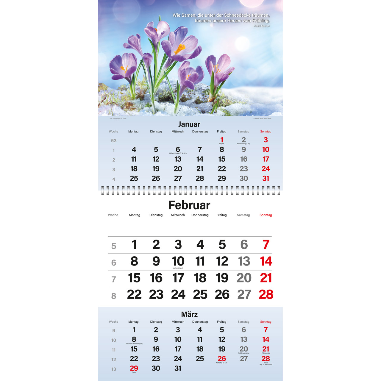 Gott segne meinen Tag 2027 - Wandkalender Timer
