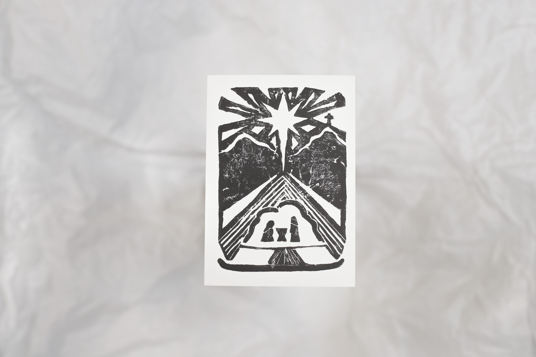 Postkarte - Weihnachten Krippe (Einzelkarte)
