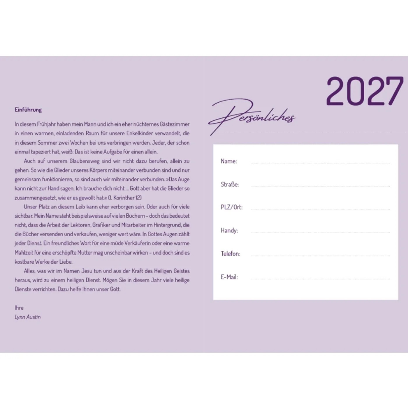 Meine Oasenzeiten 2027 - Taschenkalender