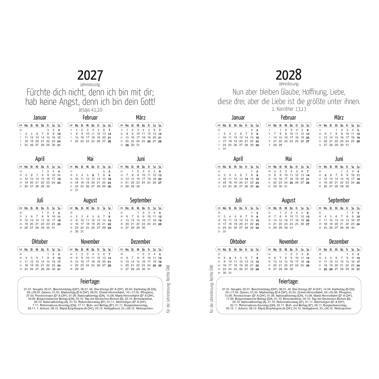 Ich bin dir immer nah 2027 - Taschenkalender