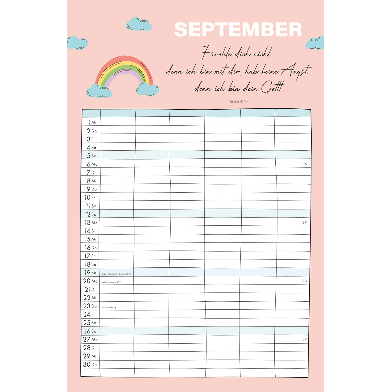 Familienplaner 2027 - Wandkalender