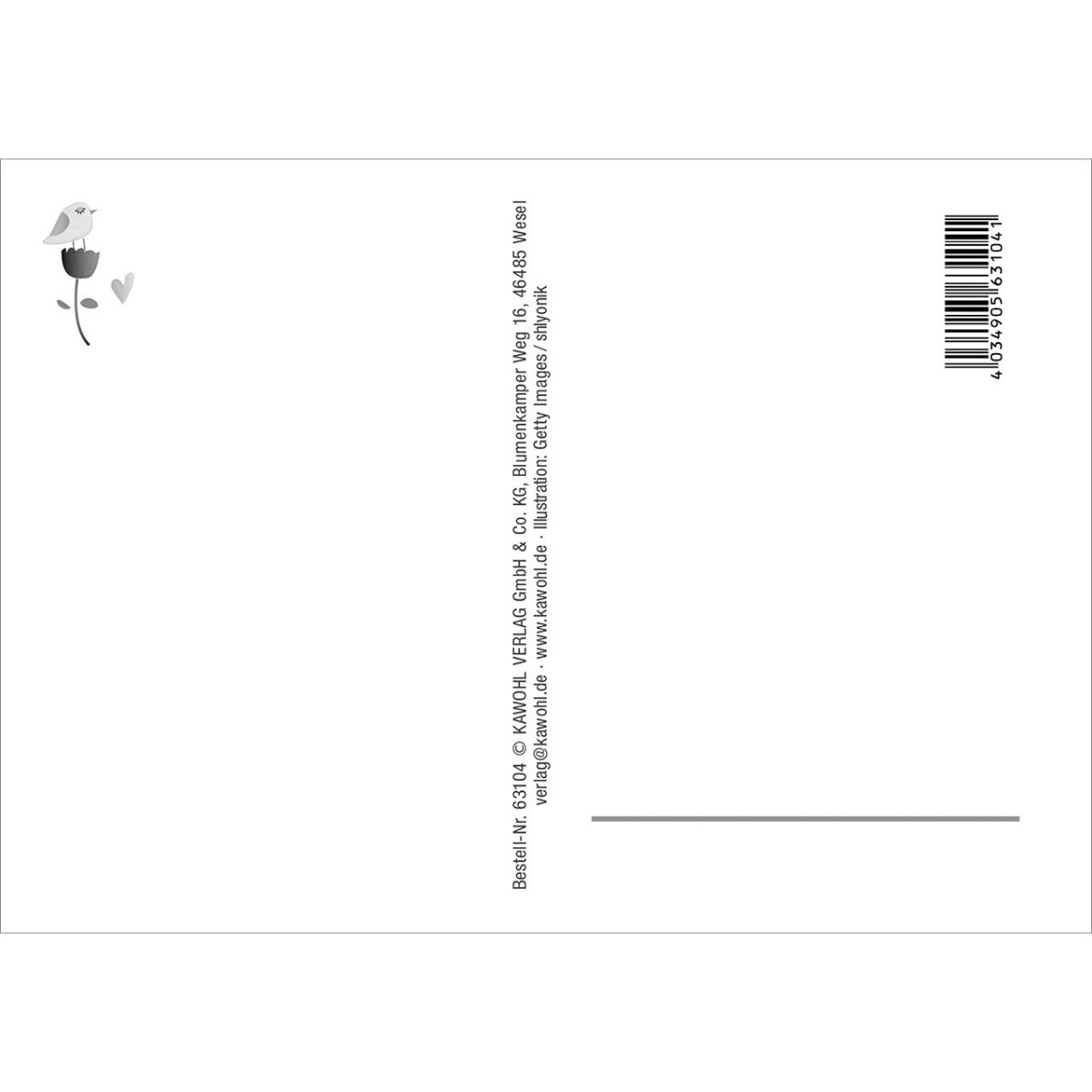 Postkarte 12 Ex.- Schön, dass es dich gibt