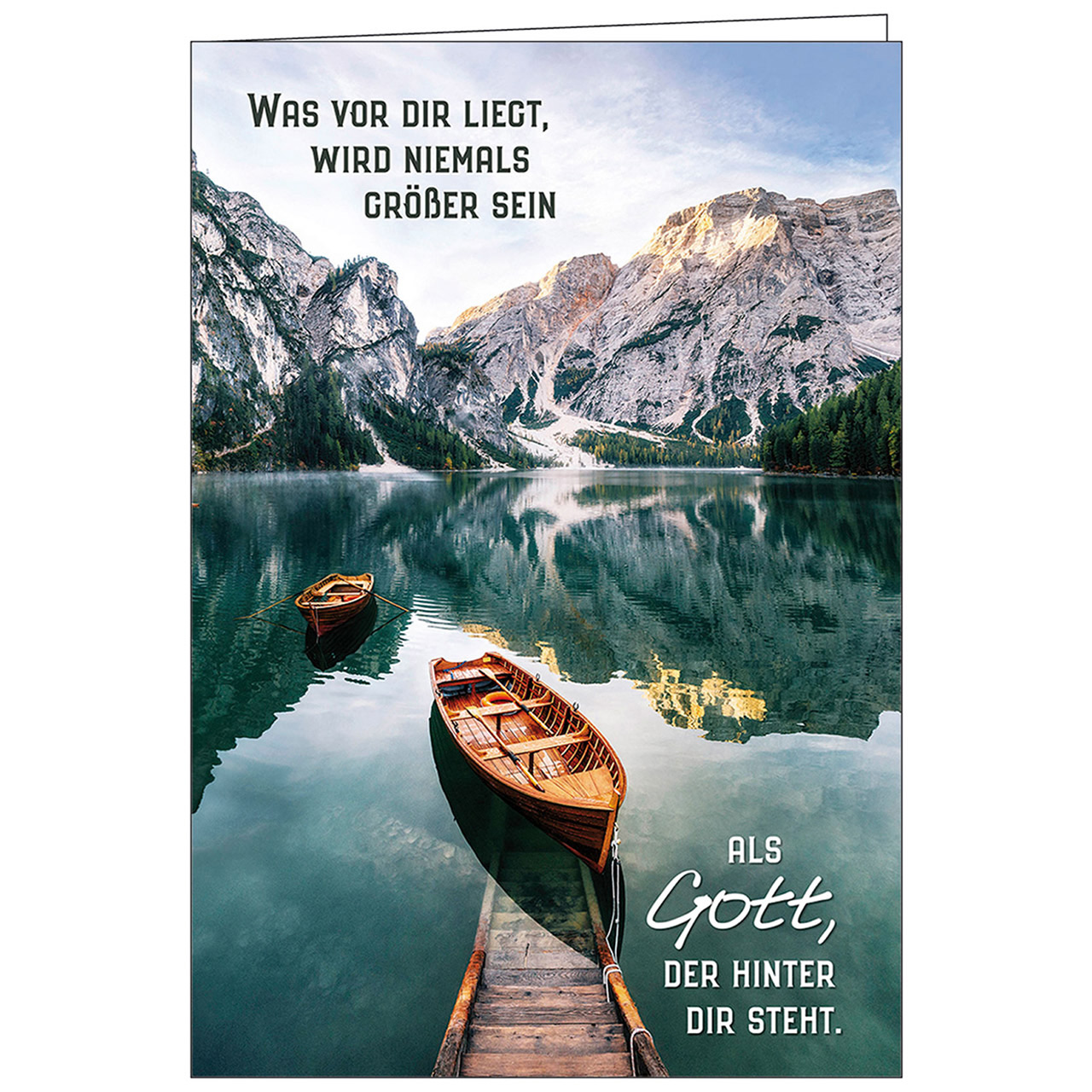 Faltkarte Zuspruch 'Was vor dir liegt ...'