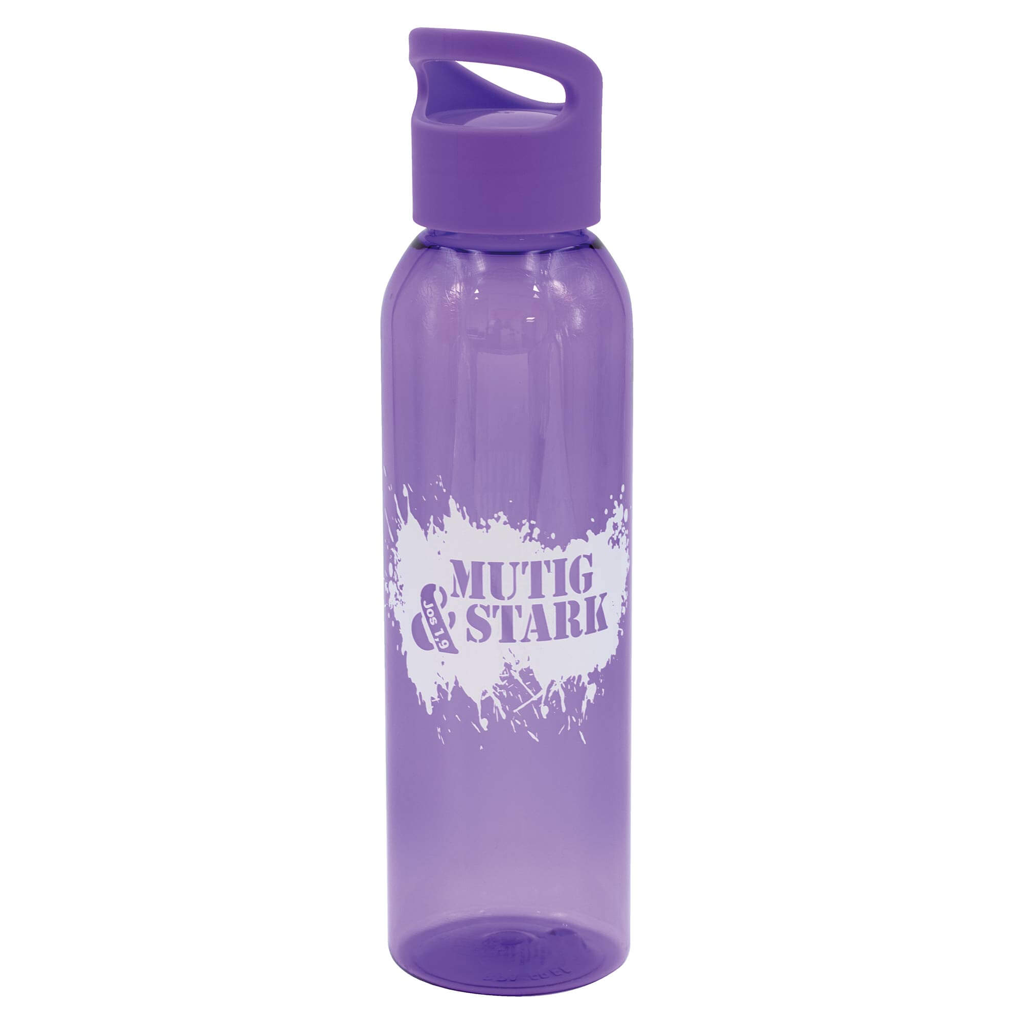 Trinkflasche 'Mutig & Stark', lila