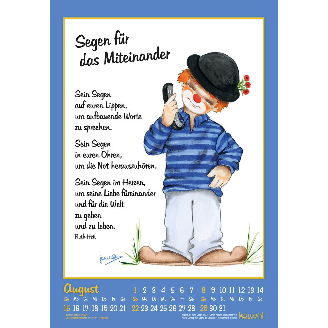 Freu(n)de für´s Leben 2027 - Wandkalender