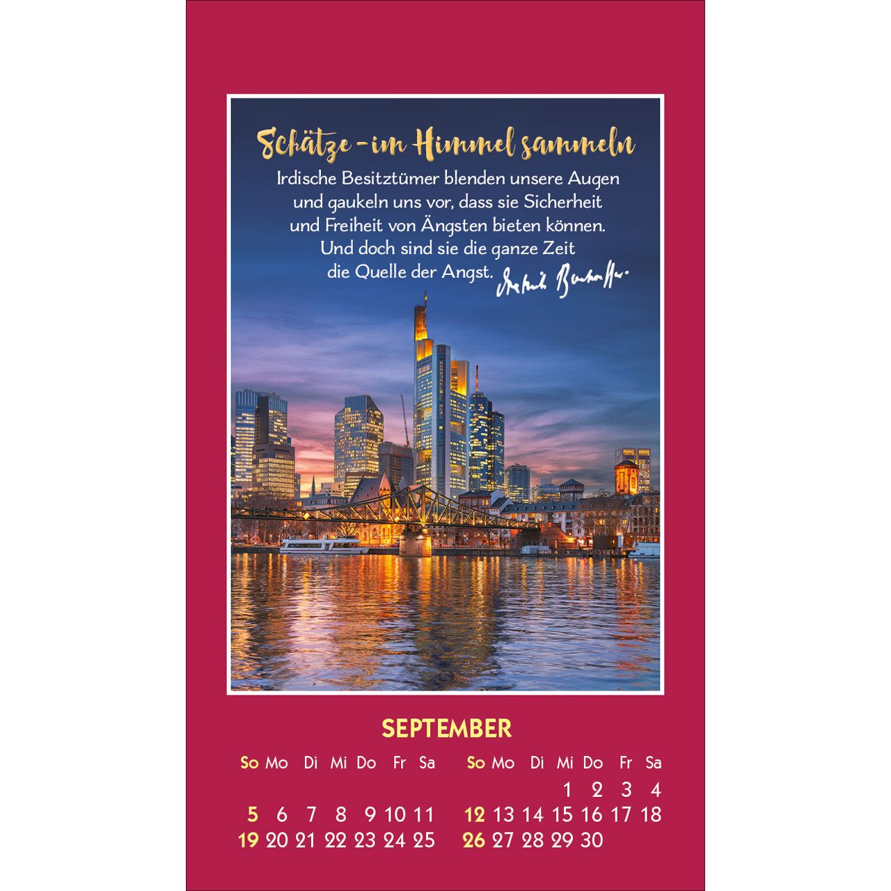 Gott ist bei dir 2027 - Aufkleber-Kalender