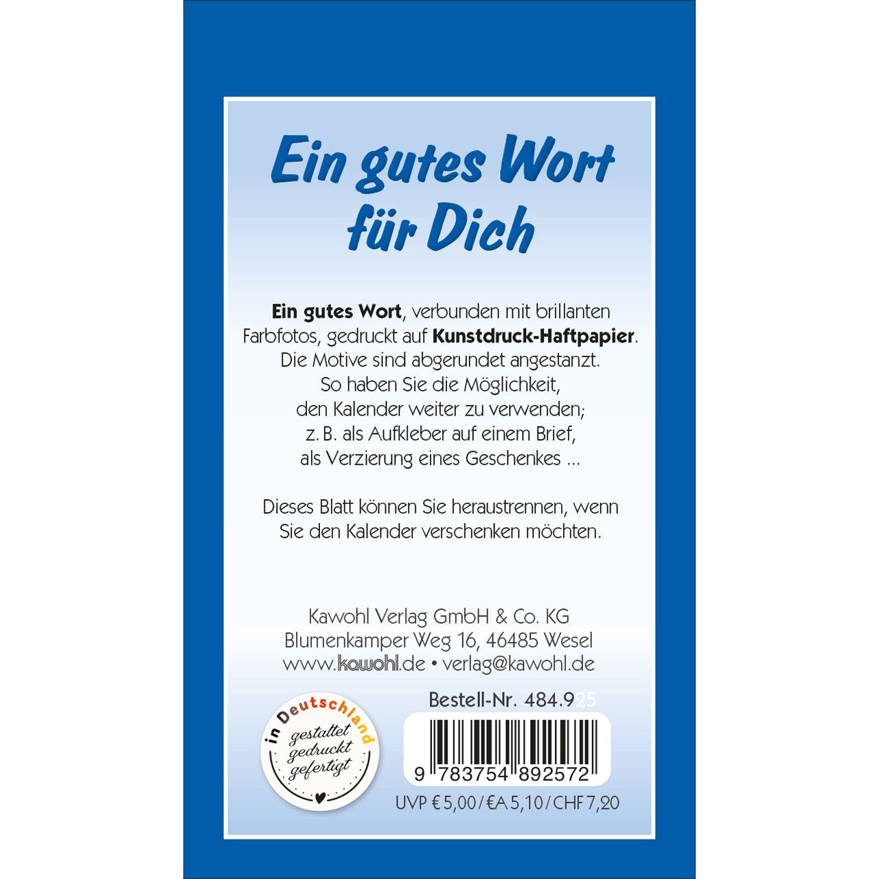 Ein gutes Wort für Dich 2027 - Aufkleber-Kalender