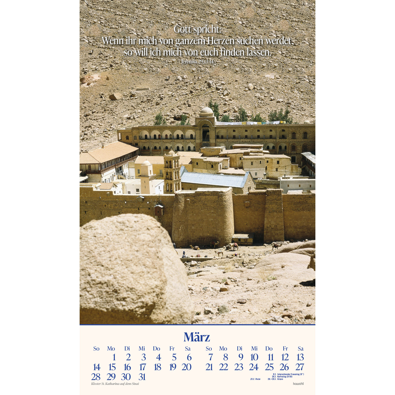 Das Heilige Land 2027 - Wandkalender