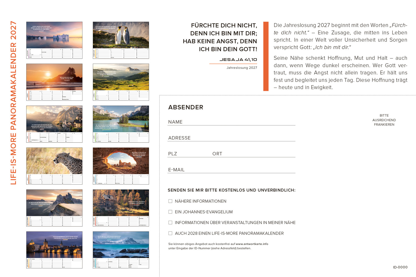 Life is more 2027 - Tischkalender