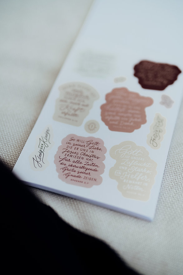 LIEBEZURBIBEL - Stille Zeit Stickerblock