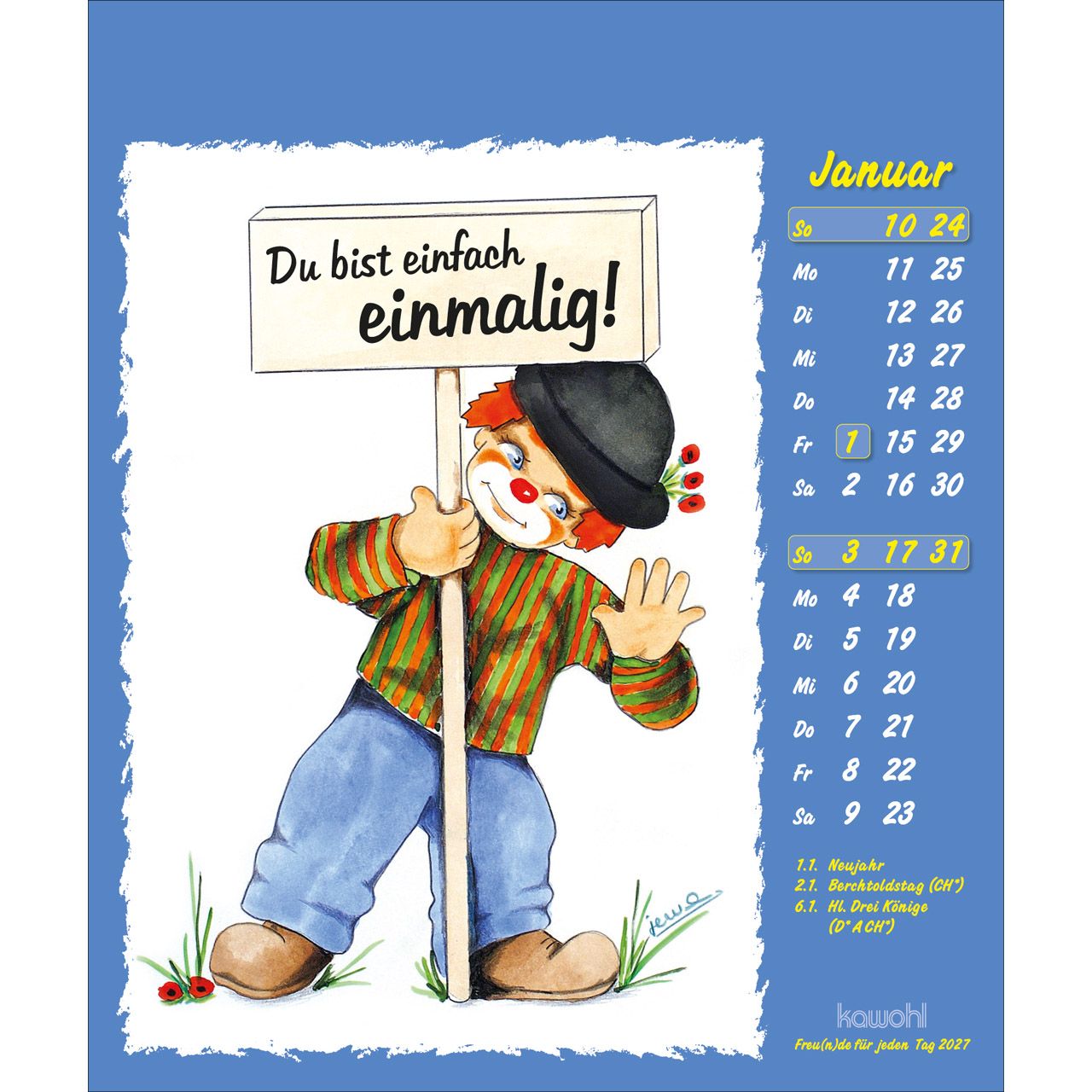 Freunde für jeden Tag 2027 - Postkartenkalender